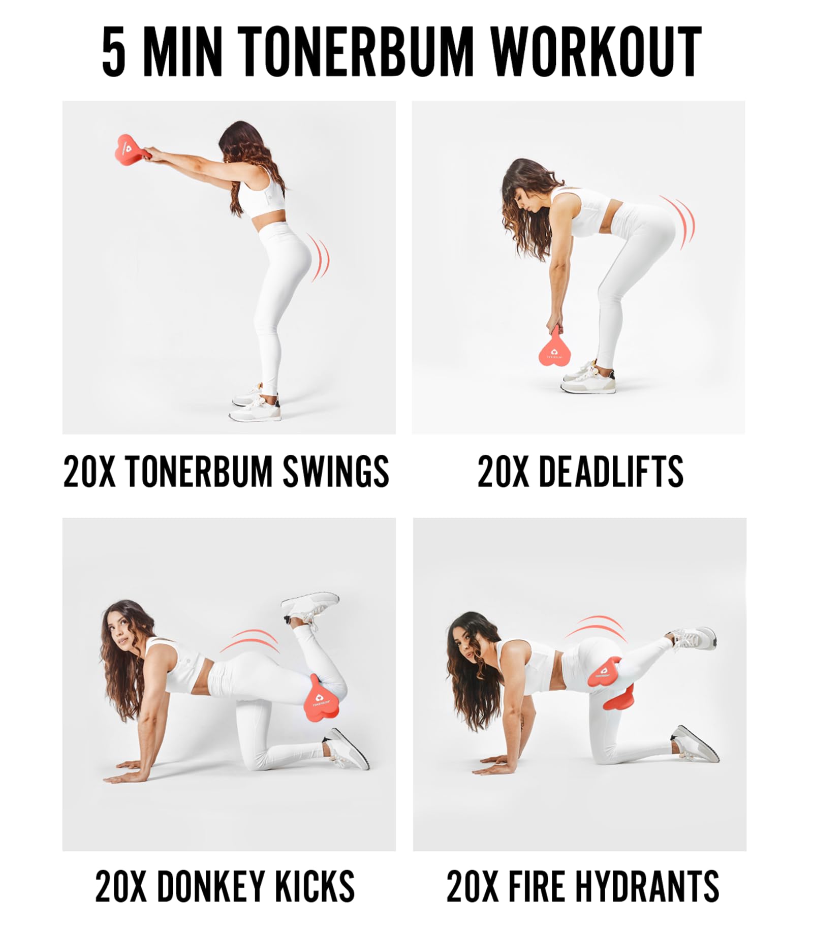 Booty Builder & Booty Trainer for Women & Men - Neoprene Weighted Glute Workout Equipment for Butt Lifting & Toning - Non-Slip Grip for Home Gym, Fitness & Leg Day Exercises