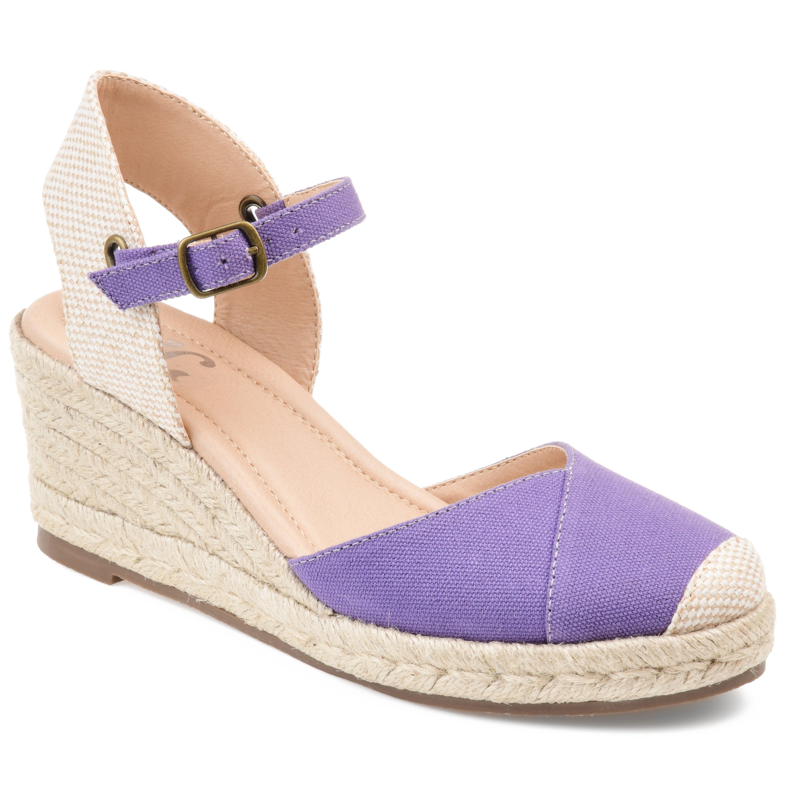 Journee Women's Comfort Foam Ashlyn Espadrille Wedge Sandals - Breathable Summer Casual Shoes for Walking, Beach & Outdoor Activities