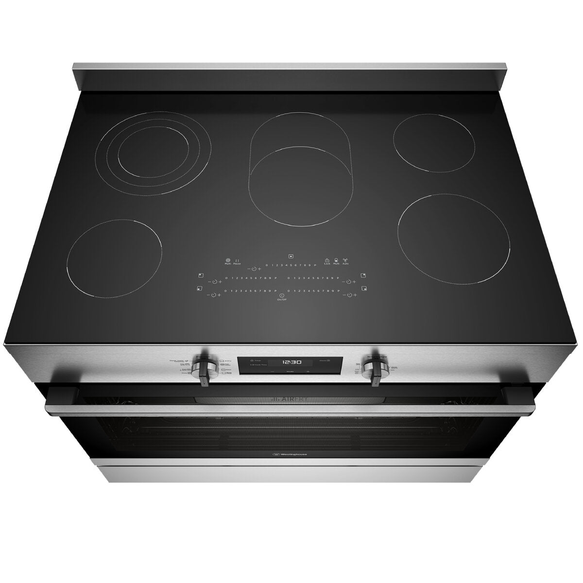 Westinghouse 90cm Electric Freestanding Cooker with Air Fryer | Stainless Steel WFE9546SD | Perfect for Modern Kitchens & Family Cooking