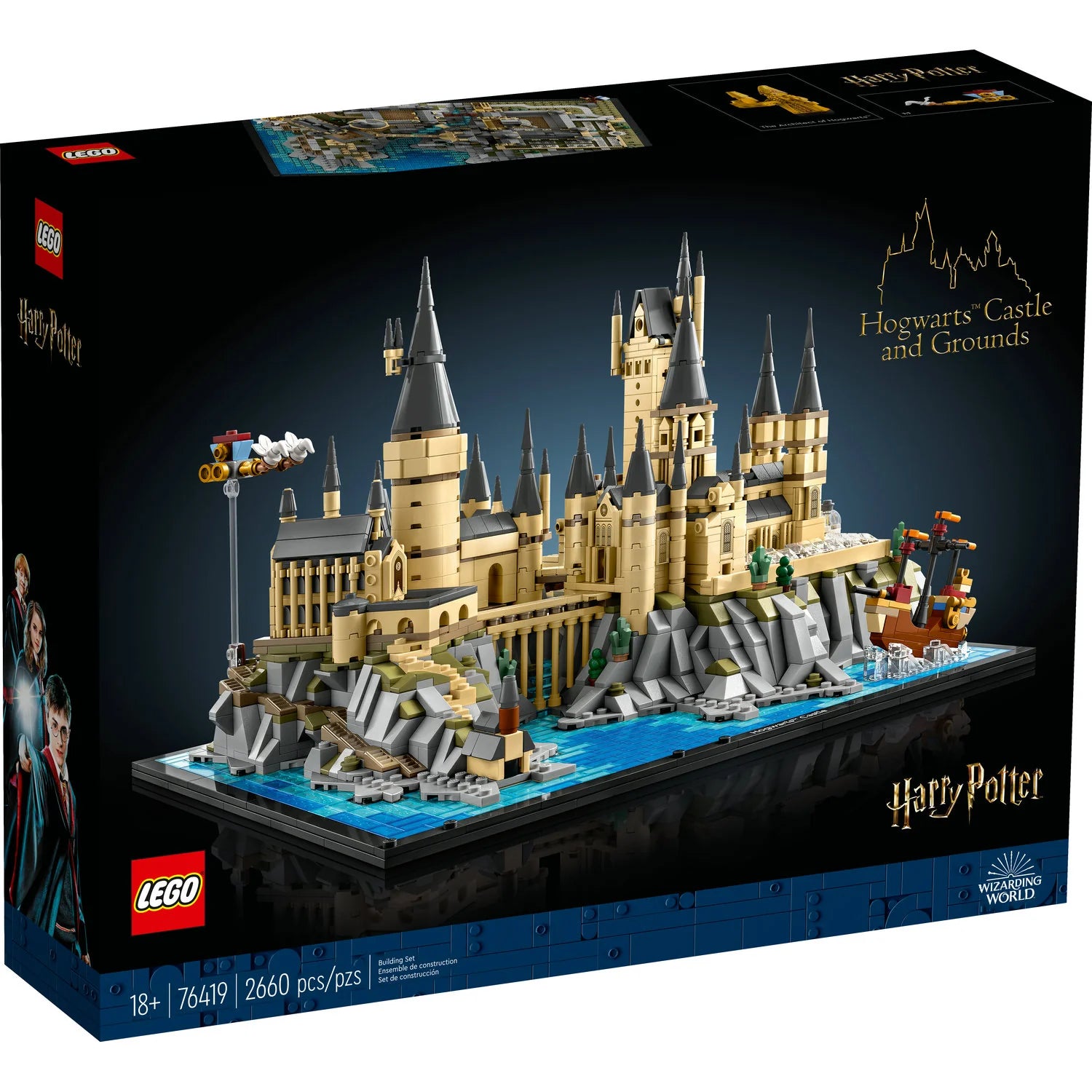 LEGO® Harry Potter™ Hogwarts™ Castle and Grounds Building Set - Collectible Model Kit for Kids & Adults - Perfect for Harry Potter Fans, Gifts, and Home Decor