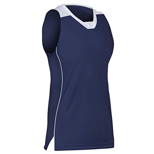 Navy Blue, White