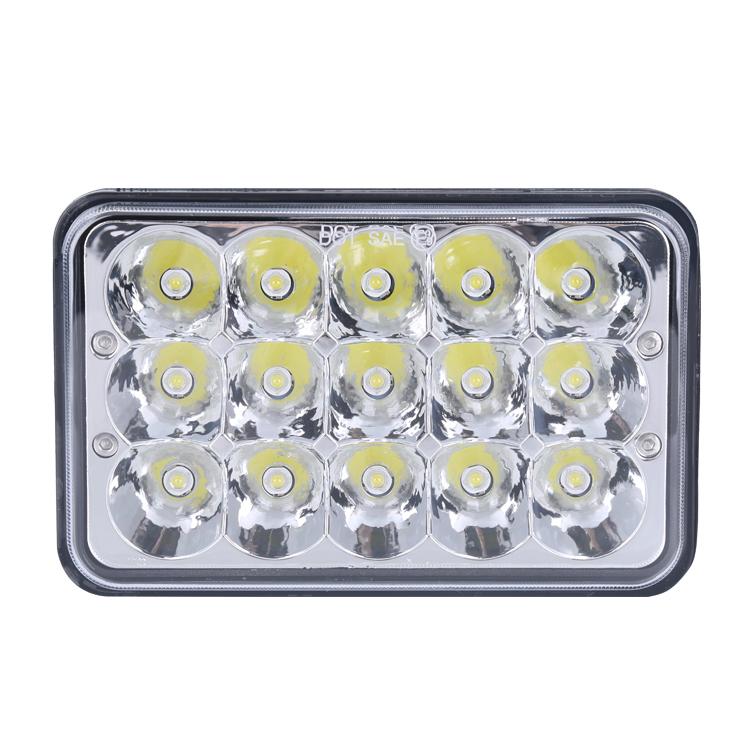 4x6 LED Headlights 45W - High/Low Beam Sealed Beam Conversion Kit - DOT Approved - Perfect for Jeep Wrangler, Ford Bronco & Off-Road Vehicles