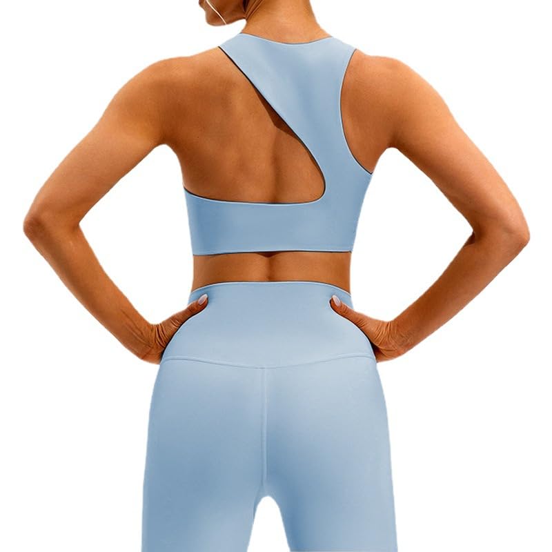 High Support Backless Sports Bra for Women - Padded Open Back Workout Top, Yoga & Gym Cropped Tank - Perfect for Running, Fitness & Active Lifestyles