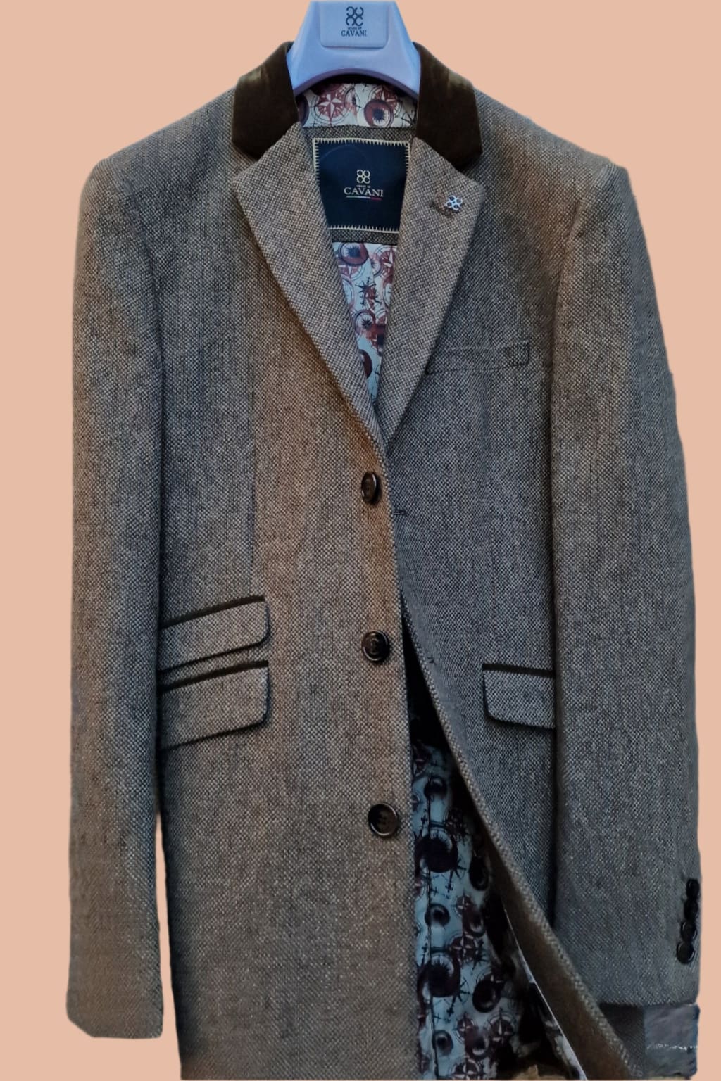 Cavani Men's Kingston Overcoat - Classic Wool Blend Winter Coat for Business & Formal Wear | Perfect for Office, Weddings & Cold Weather