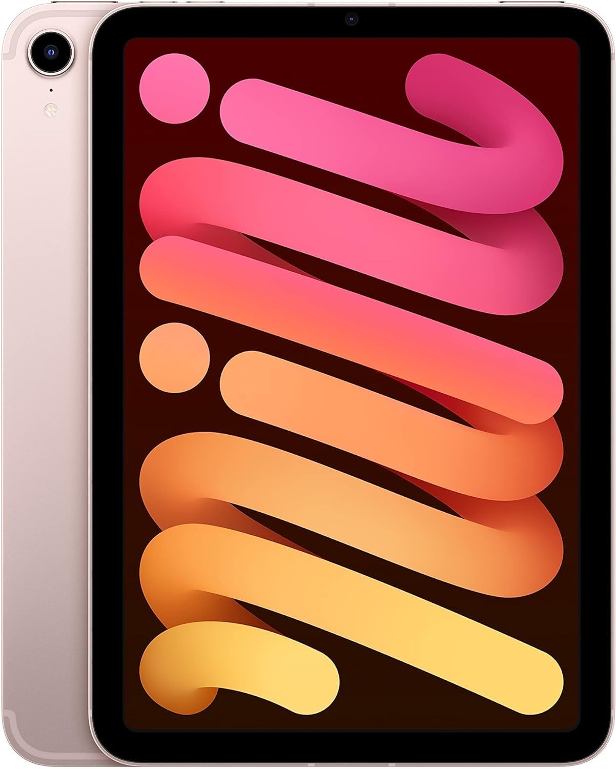 2021 Apple iPad Mini 6th Generation (8.3 inch, Wi-Fi + Cellular, 64GB) - Pink (Renewed) | Portable Tablet for Work, Travel & Entertainment