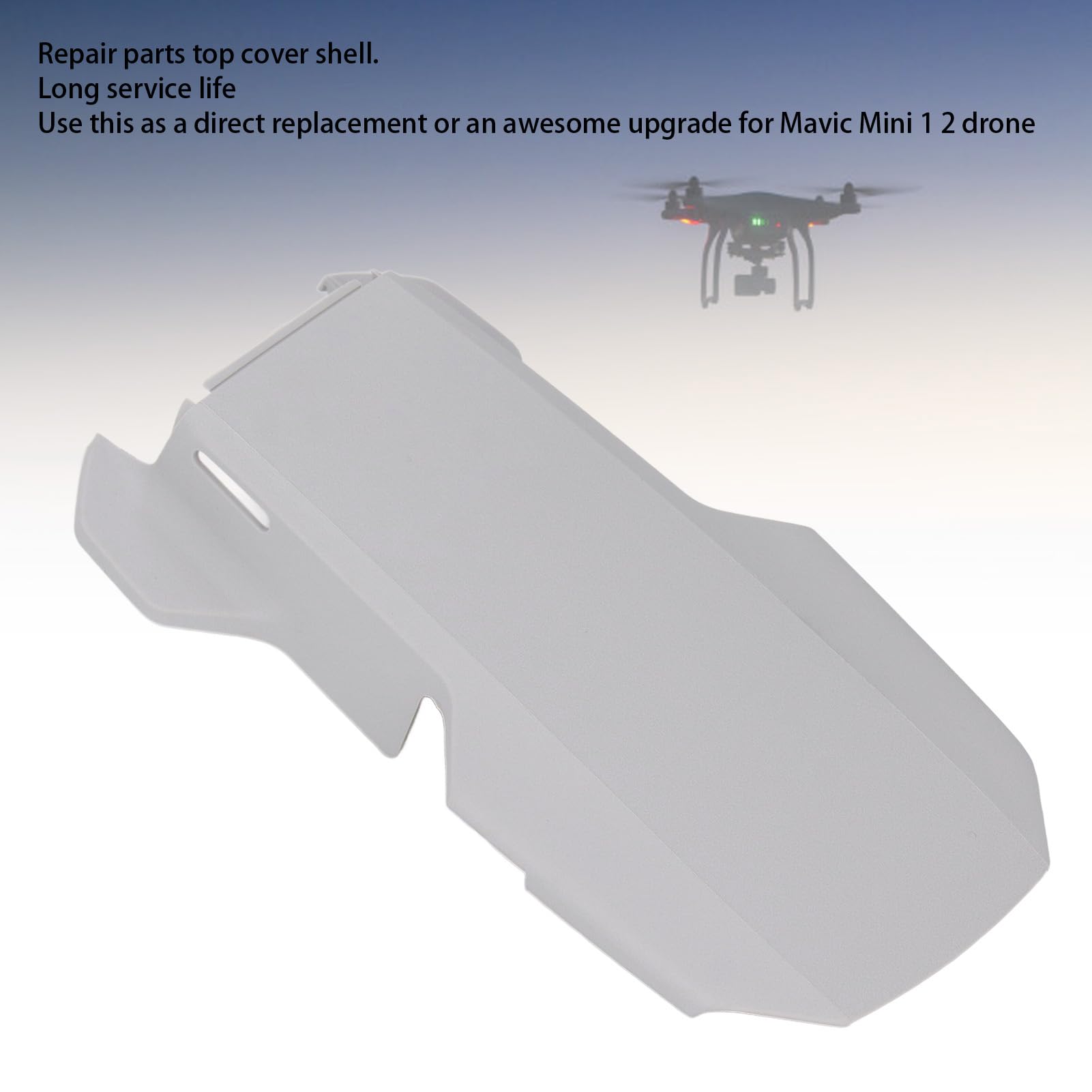 Lightweight ABS Replacement Top Cover for DJI Mini 2 Drone - Durable Shell Protector for Aerial Photography & Outdoor Adventures
