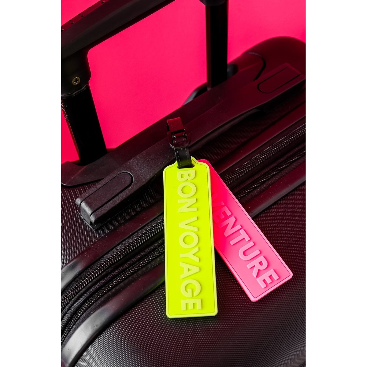 Set of 2 Durable Adventure Luggage Tags by Mine By Mytagalongs - Perfect for Travel, Backpacks & Suitcases | Waterproof & Customizable ID Tags for Airlines & Vacations