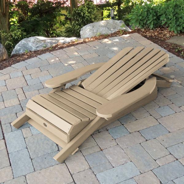 King Hamilton Folding & Reclining Adirondack Outdoor Chair - Patio, Lawn, Garden & Poolside Relaxation - Weather-Resistant Comfort for Backyard, Deck & Camping