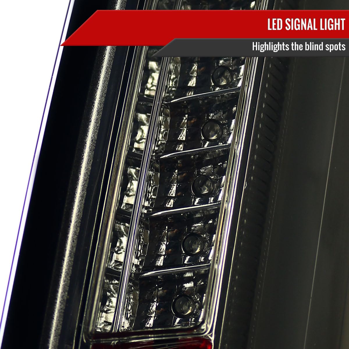 Smoke Lens LED Tail Lights for Cadillac CTS 2003-2007 - Tinted Rear Brake Lamps Pair - Upgrade Your Car's Style & Night Visibility (Perfect for Night Driving & Custom Car Mods)