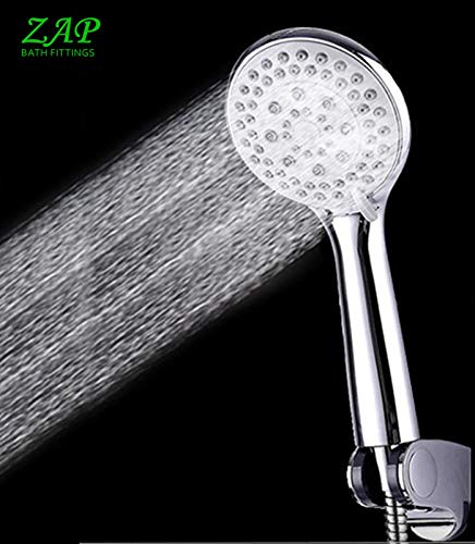 Premium ZAP Arrow 2-in-1 Wall Mixer with Clutch & Multi-Flow Hand Shower | 100% Brass Construction | 1.5M Flexible Hose (Chrome Finish) | Ideal for Bathroom, Shower & Spa Renovations