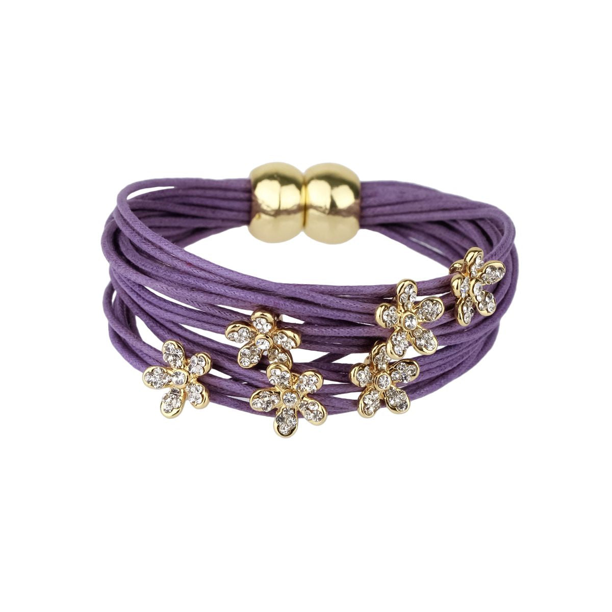 Flower Charm String Bracelet for Women - Adjustable Bohemian Beaded Friendship Bracelet - Perfect for Gifts, Parties & Everyday Wear