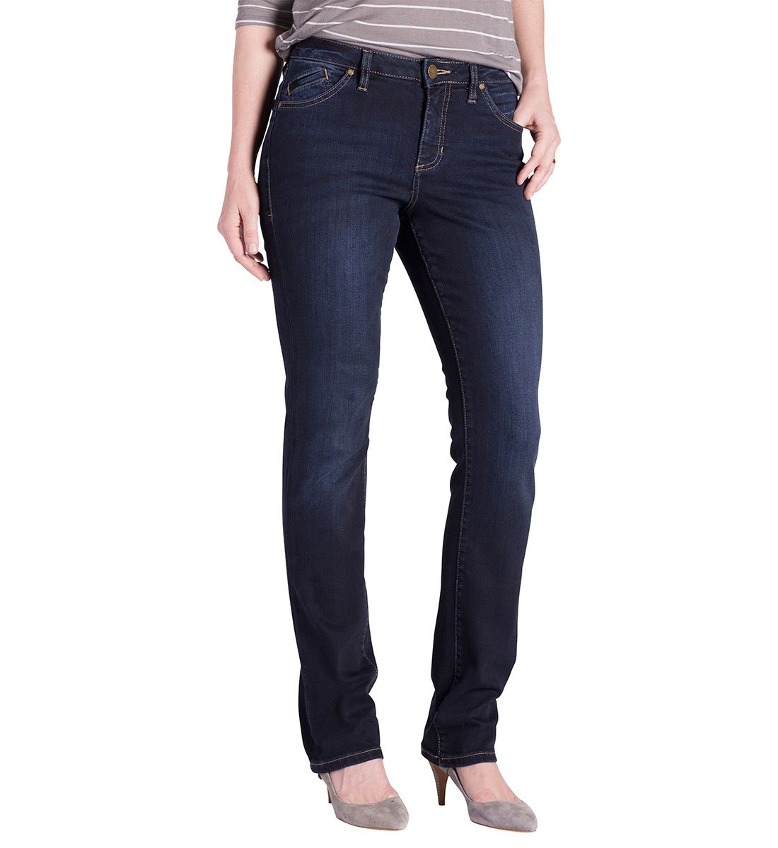 Jag Jeans Women's Portia Straight Leg Jean in Platinum Denim - Comfortable & Stylish Denim Pants for Casual Wear, Work & Everyday Outfits