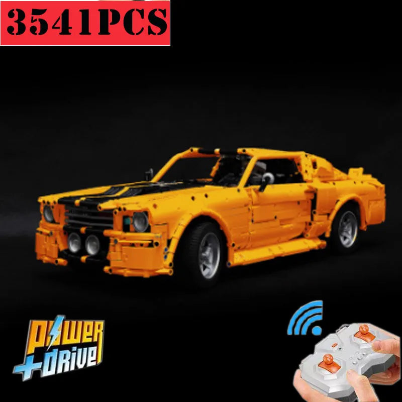 3541PCS MOC 14616 1967 Eleanor Mustang Super Racing Car Building Blocks Set - Perfect for Collectors, DIY Enthusiasts & Gift Giving | Display Model, Home Decor, Racing Car Lovers