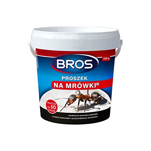 Bros 396 Ant Killer Powder - 500g Fast-Acting Insecticide for Indoor & Outdoor Use - Eliminates Ants, Roaches & Other Pests in Homes, Gardens & Kitchens