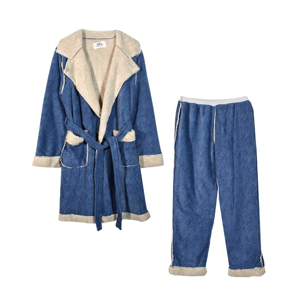 TFJS SMEJS Women's Winter Hooded Bathrobe with Pockets - Soft Fleece Kimono Robe for Home, Spa & Lounge - Cozy Nightwear & Pajamas (Color: Women's, Size: M) - Perfect for Relaxing at Home, After Shower & Cold Evenings