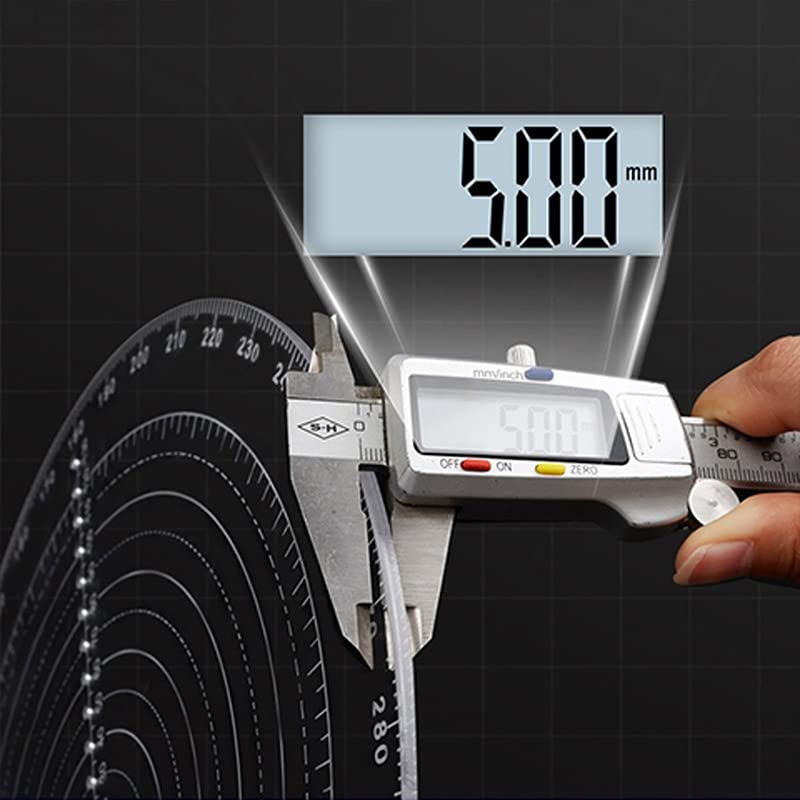 Bordstract Round Center Finder Compass - 20cm Transparent Acrylic Woodworking Tool with Laser Scale for Precise Circle Center Marking | Perfect for Carpentry, DIY Projects & Laser Engraving