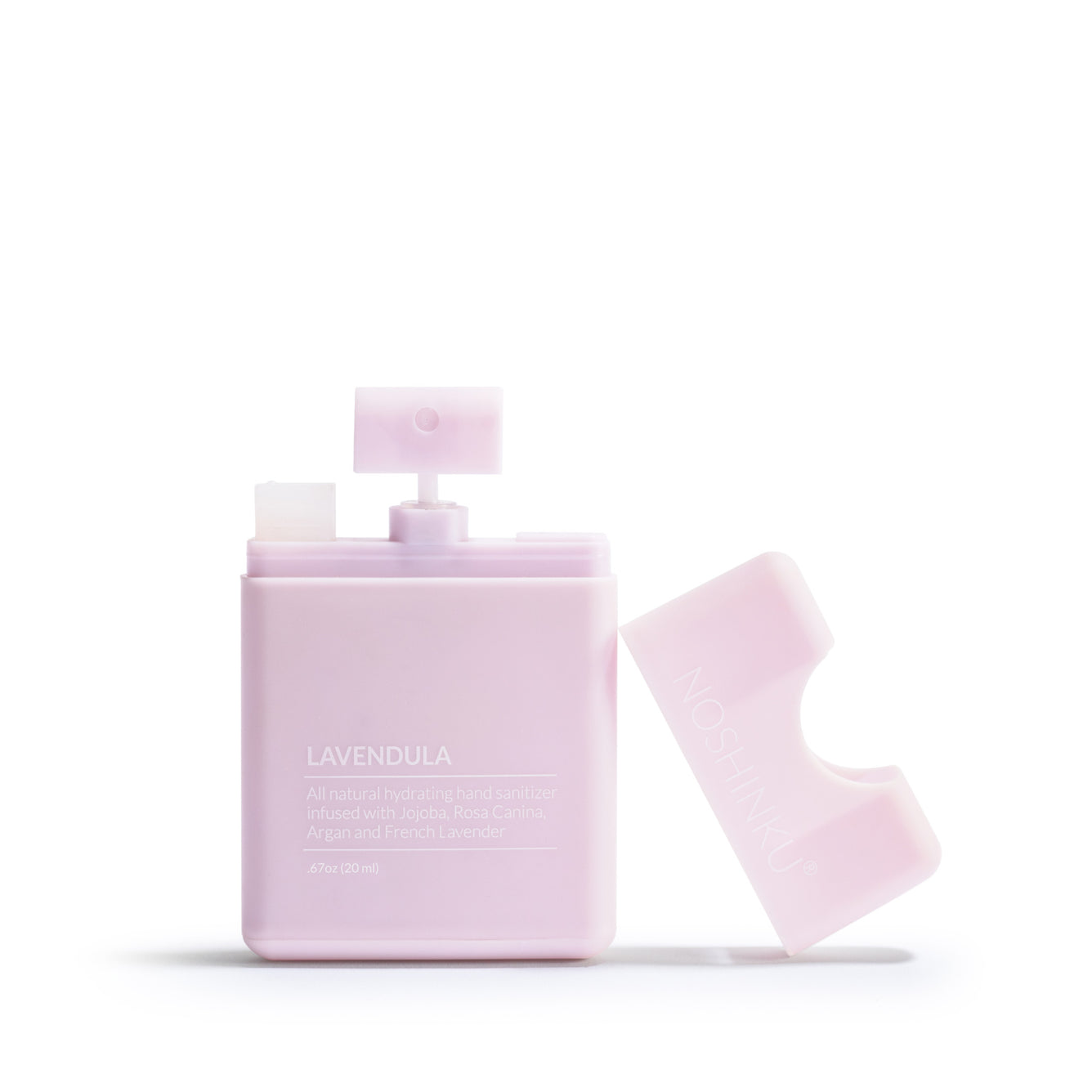 Noshinku Refillable Lavender Scented Hydrating Hand Sanitizer Gel - 70% Alcohol, Moisturizing & Gentle on Skin - Perfect for Travel, Office, and Daily Hygiene