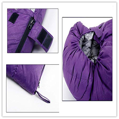 Lightweight Portable Camping Sleeping Bag for Adults - Double Zipper, 600G, Red Black - Perfect for Hiking, Backpacking & Outdoor Adventures