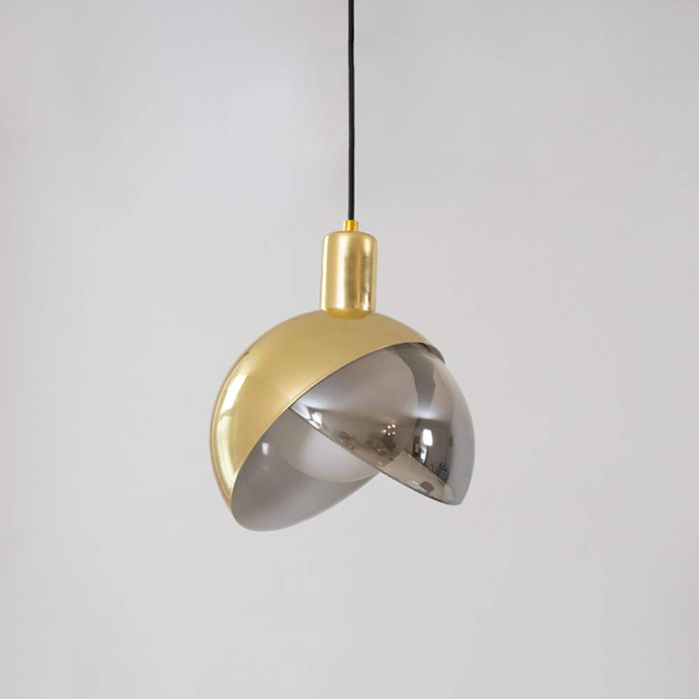 Modern Gold Globe LED Chandelier - Creative Glass Pendant Light with G9 Bulb for Ceiling, Indoor Decorative Lighting | Perfect for Restaurants, Cafes, Clothing Stores & Home Decor