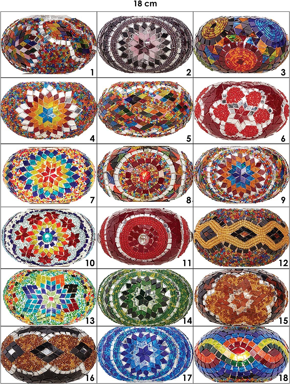 DEMMEX Moroccan Mosaic Tiffany Swag Plug-in Chandelier - 5 Large 7