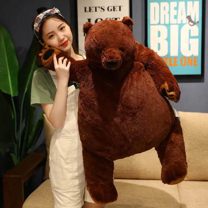 FurryTale Giant Brown Teddy Bear - Extra Large Plush Stuffed Animal for Kids & Adults | Perfect for Cuddling, Gift Giving, Nursery Decor & Bedroom Comfort