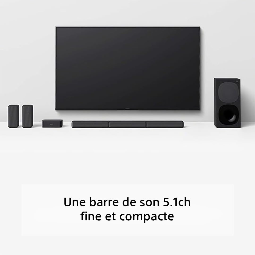Sony HT-S40R 5.1ch Wireless Soundbar Home Theater System with Satellite Speakers - Dolby Audio, Bluetooth, HDMI ARC - Perfect for Movies, Gaming & Music (Black)