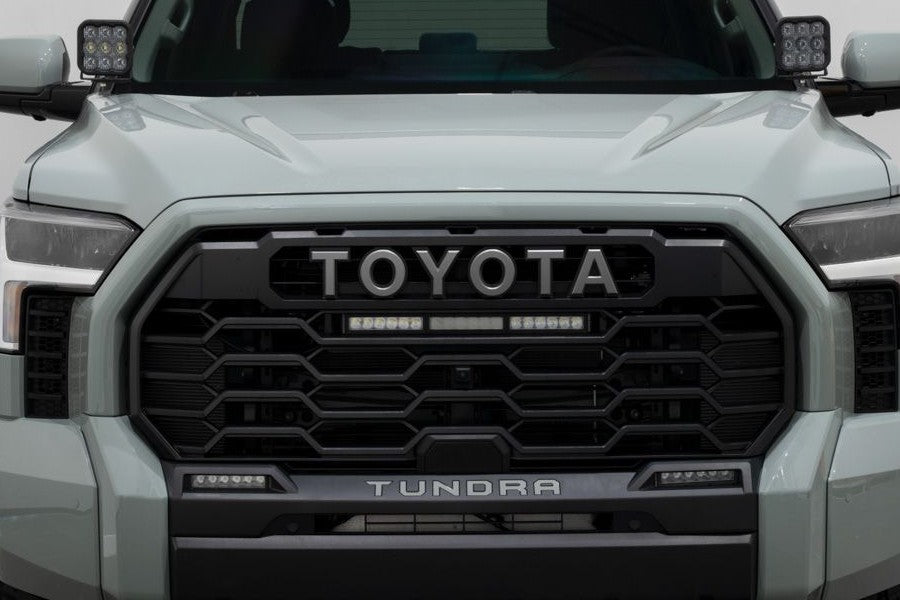 2022 Toyota Tundra Diode Dynamics TRD Pro Grille Light Bar Kit with Amber LED Driving Lights - Off-Road Lighting Upgrade for Enhanced Visibility & Style