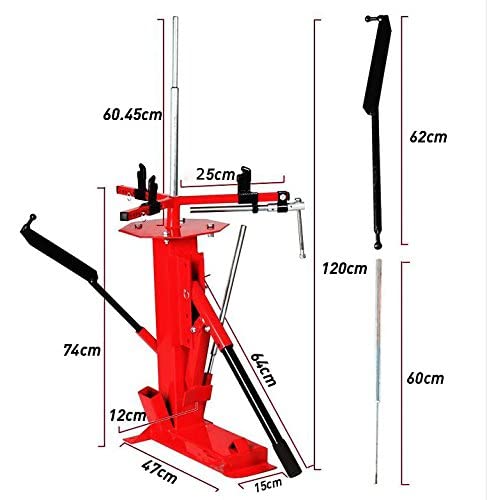 Portable Manual Tire Changer Machine with Bead Breaker - Hand Tool for Truck, ATV & Car Tires (4