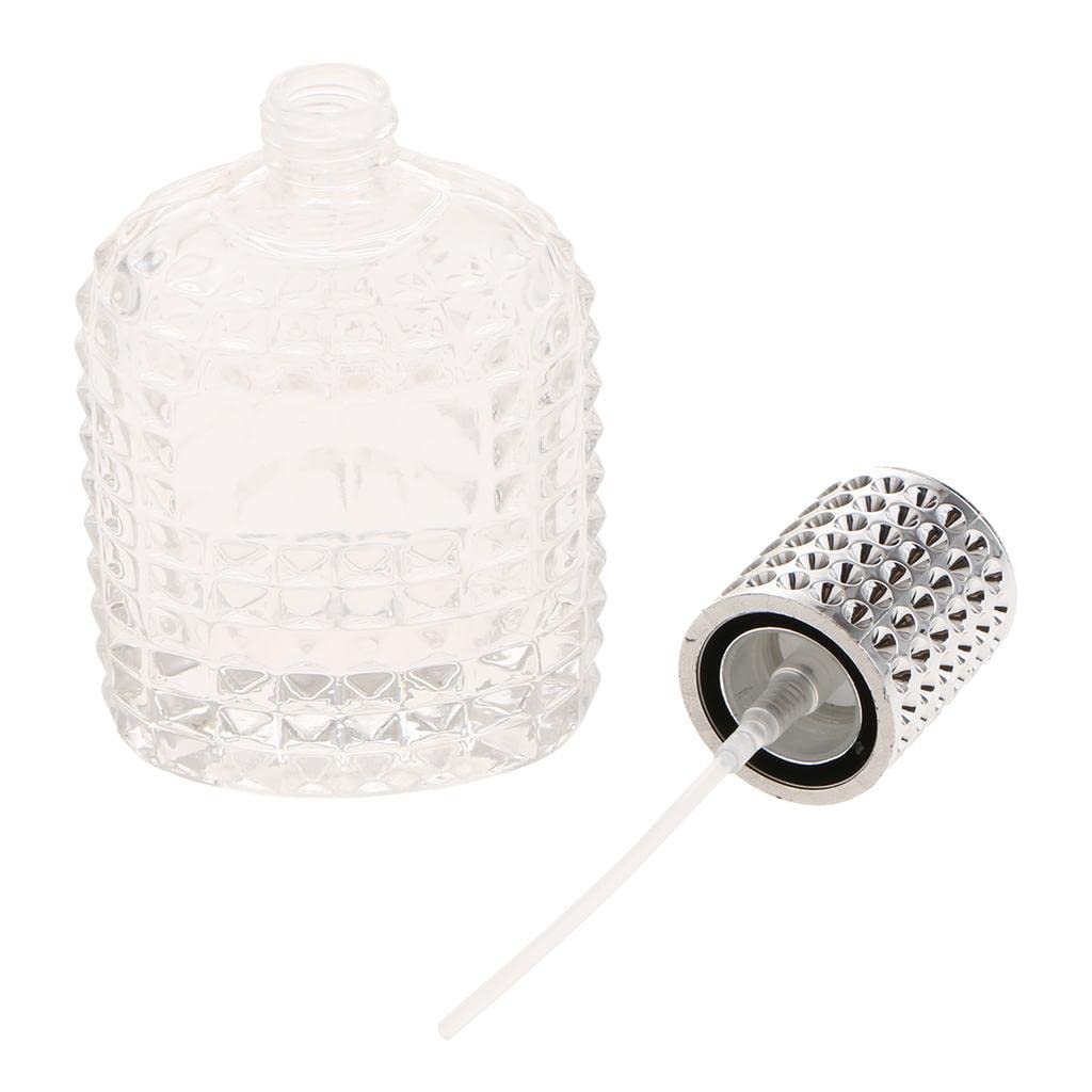 Premium 50ml Pineapple-Shaped Portable Glass Perfume Bottle with Silver Spray - Travel-Friendly, Refillable & Elegant for Women, Gifts, Home & Office Use