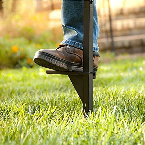 Liberty Garden Hose Hanger Post - Black for Outdoor Watering