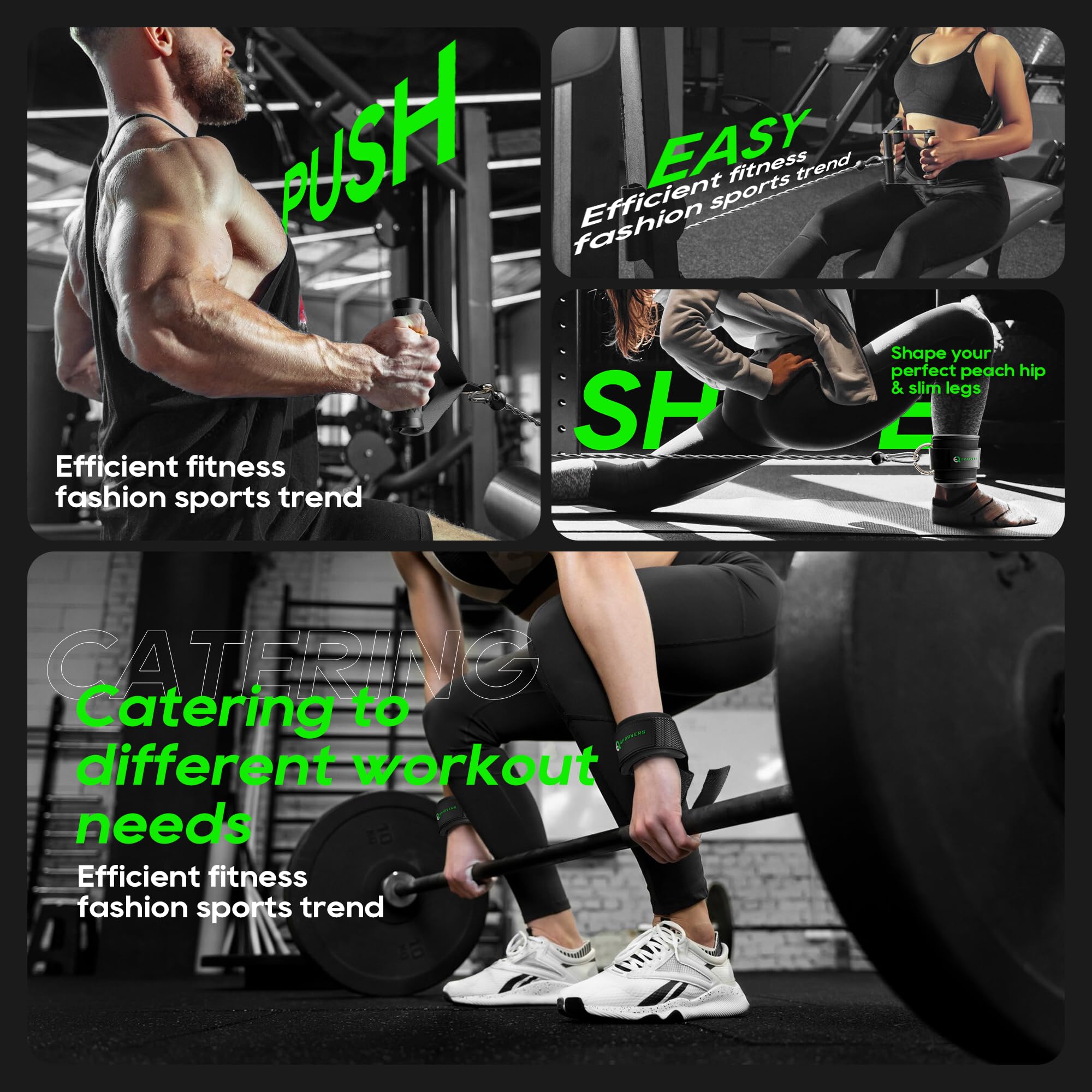 Lat Pulldown Attachment for Cable Machine - Durable Home Gym Accessories for Strength Training & Back Workouts | Perfect for Home & Commercial Gyms