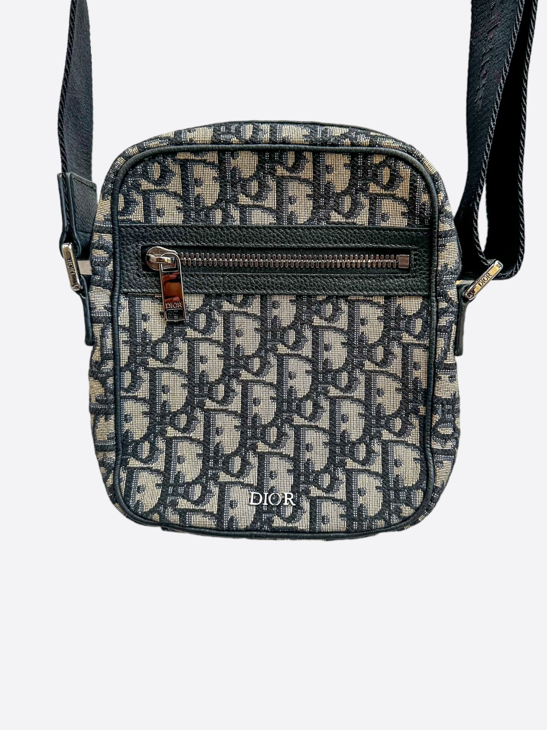 Dior Beige Oblique Messenger Pouch - Luxury Crossbody Bag for Women | Perfect for Everyday Use, Travel & Special Occasions