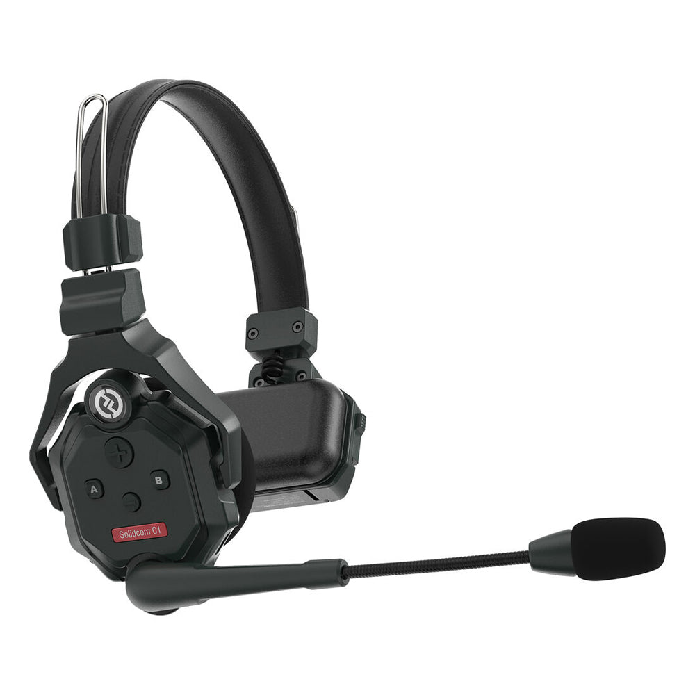 Solidcom C1 8S Full Duplex Wireless Intercom System - 8 Channel Headset Kit with Single Ear Headsets for Clear Communication | Perfect for Construction Sites, Warehouses & Event Coordination