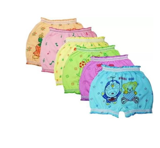**Cartoon Printed Cotton Bloomer Underwear for Baby Boys & Girls - Soft, Breathable & Skin-Friendly Unisex Underwear - Perfect for Playtime, Sleep & Everyday Comfort**