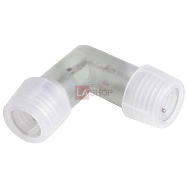 10-Pack 1/2 Inch 2-Wire L-Shaped Compression Connectors for Rope Lights - Secure LED Strip Connections for Indoor/Outdoor Holiday, Party & Landscape Lighting