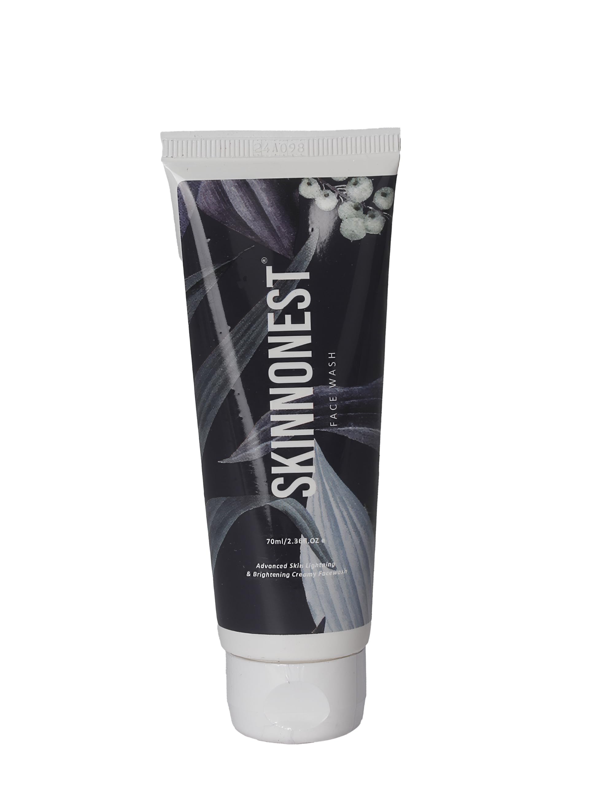 SKINNONEST Skin Lightening & Brightening Creamy Face Wash - 70ml | Gentle Daily Facial Cleanser for Sensitive Skin | Oil-Free, Soap-Free Foaming Formula | Soothes & Purifies Stressed Skin for Refreshed, Flawless Complexion | Perfect for Morning & Night Skincare Routine