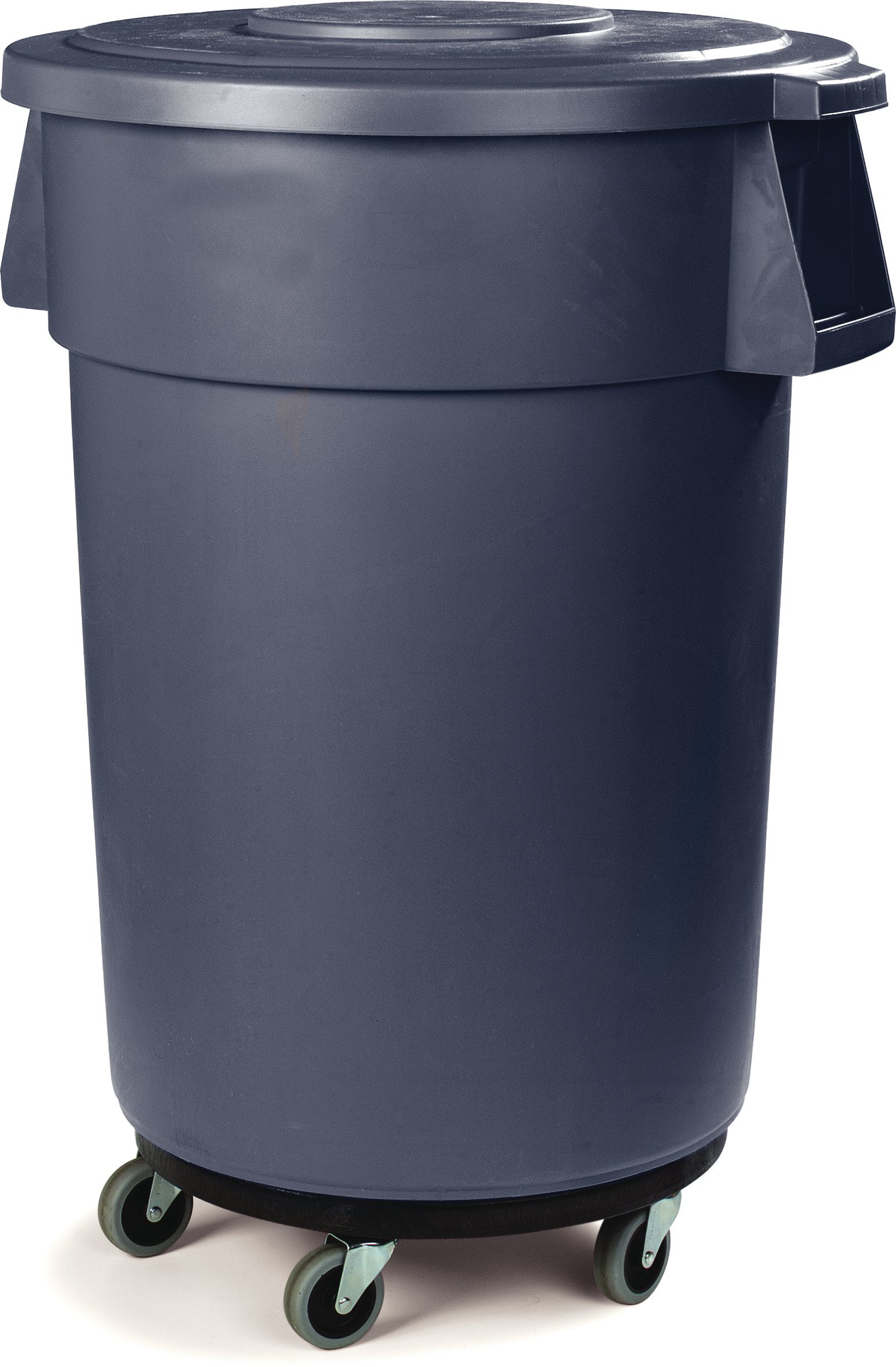 SPARTA Bronco Trash Can Dolly with Twist-Lock Mechanism - Heavy Duty Polypropylene Utility Cart for 17.88 x 17.88 Inch Bronco Trash Bins (Black) - Perfect for Garage, Kitchen, Office & Outdoor Waste Management