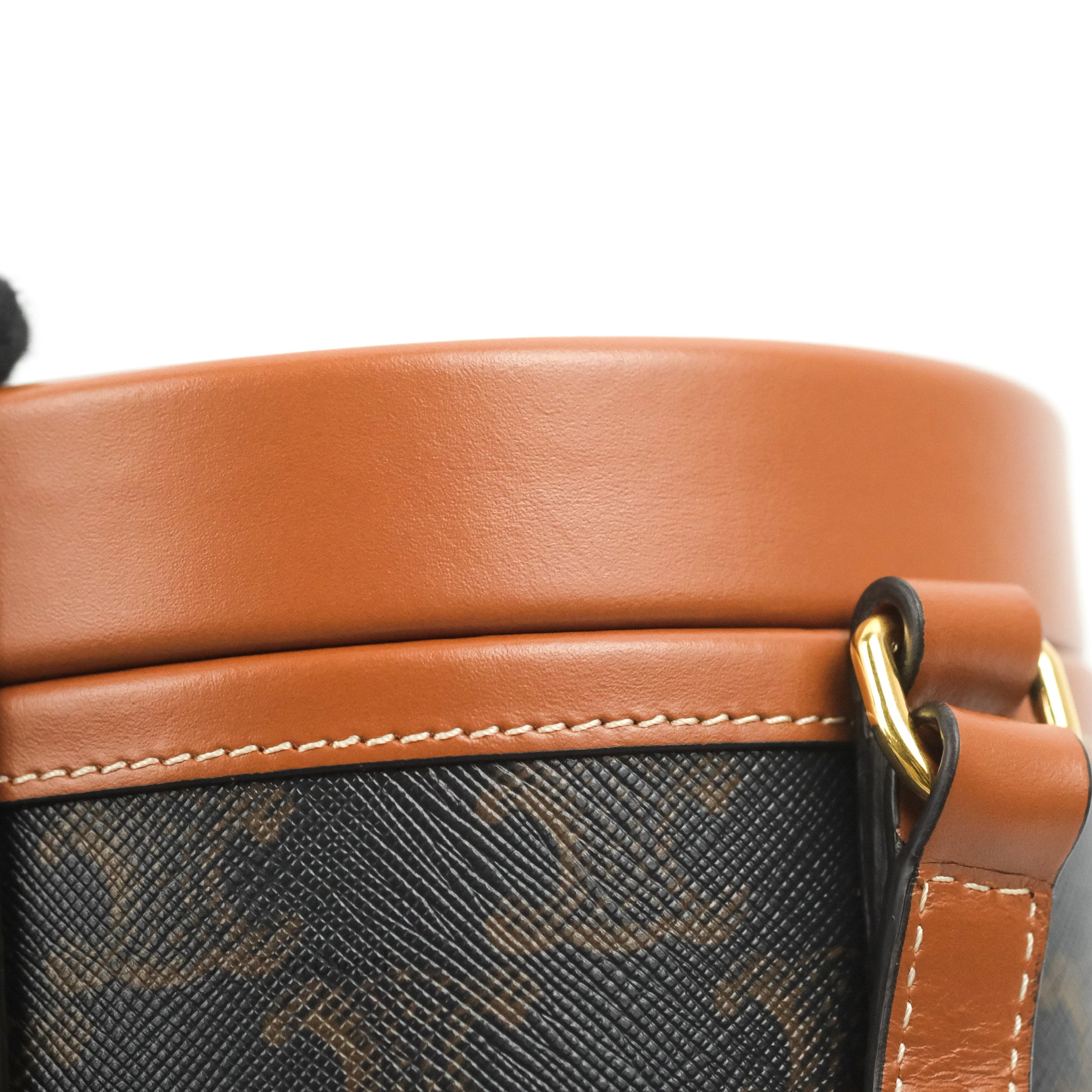 Celine Small Tambour Triomphe Canvas Shoulder Bag - Luxury Designer Handbag for Women | Perfect for Work, Travel & Everyday Use