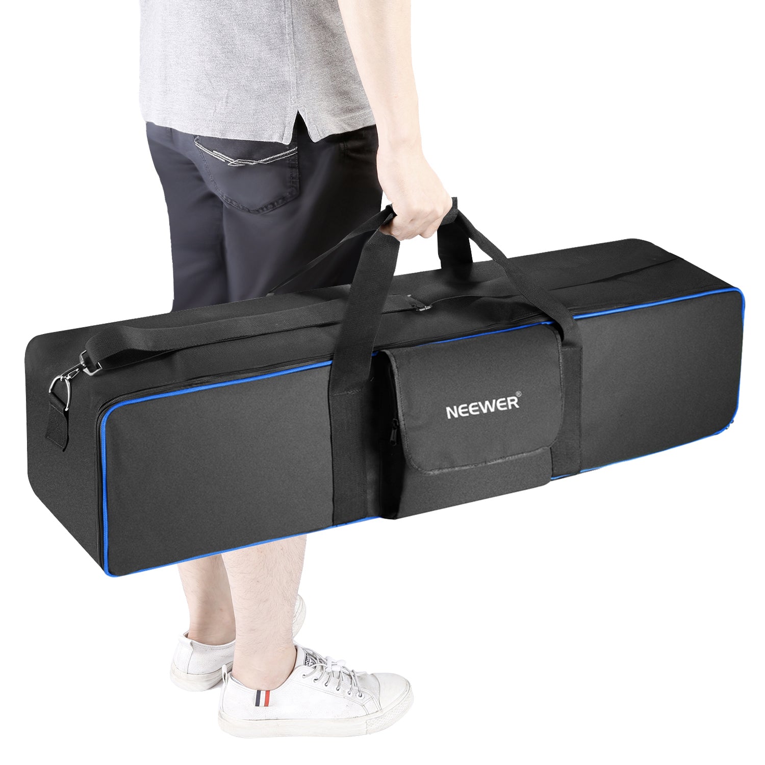 NEEWER 41.3x9.84x9.84 Inch Professional Studio Equipment Carrying Case - Perfect for Camera Gear, Lighting Equipment & Audio Accessories Storage and Transport