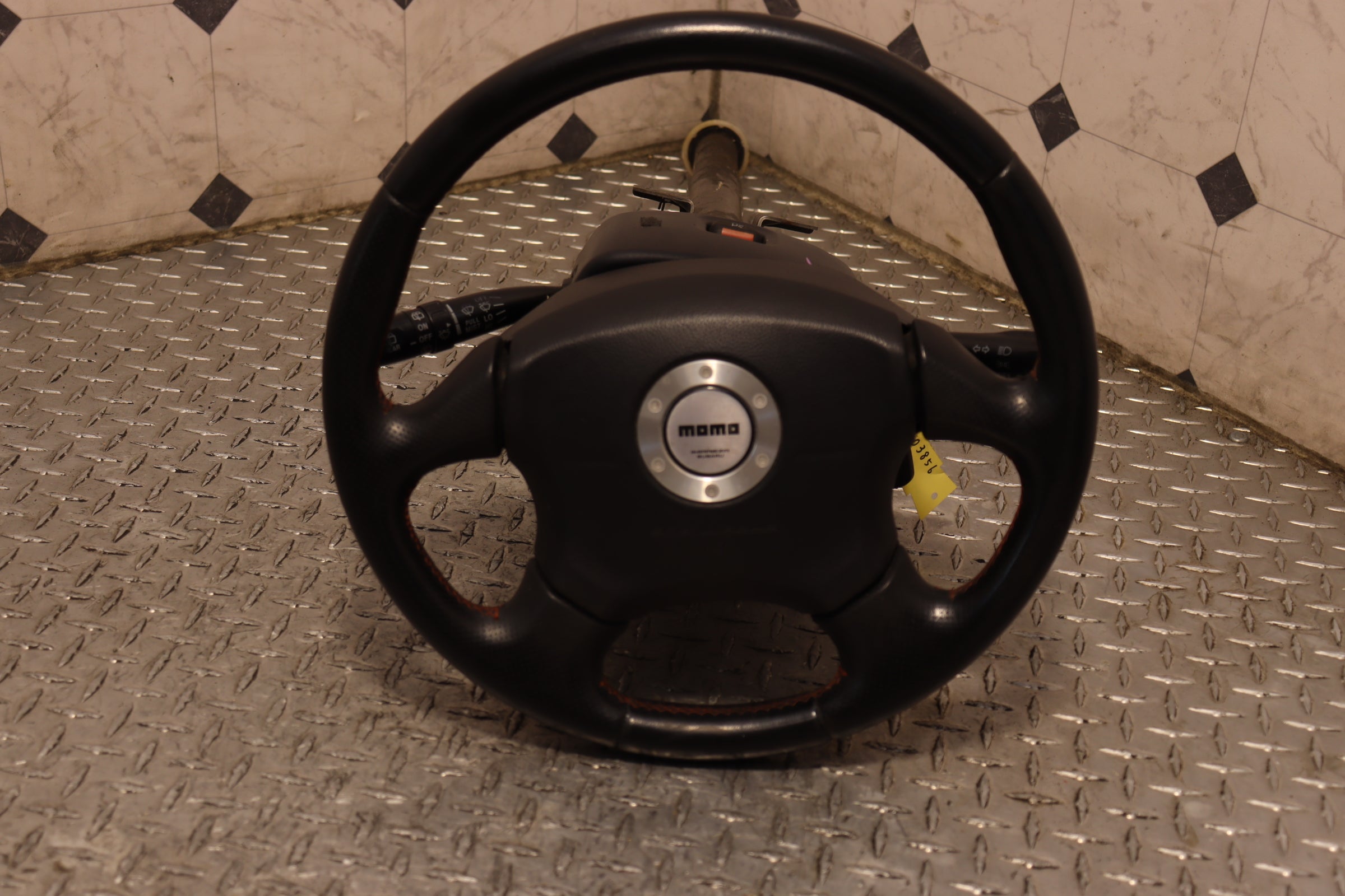 Authentic JDM Momo Steering Wheel for Subaru Impreza WRX GD - Perfect for Racing & Street Performance Upgrades
