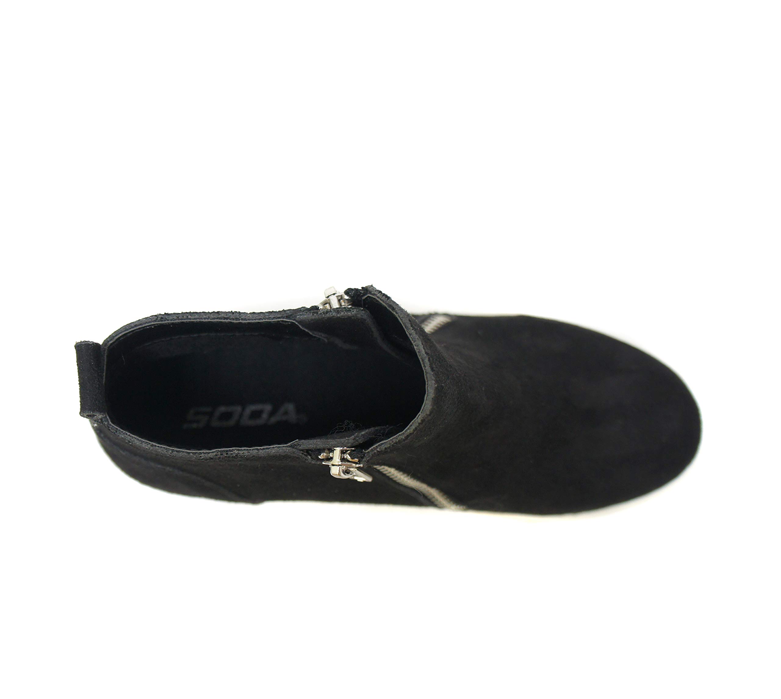 Women's Taylor Nubuck High Top Slip-On Fashion Sneakers - Black Suede Size 10 | Casual Walking Shoes for Women, Comfortable Slip-On Sneakers for Everyday Wear