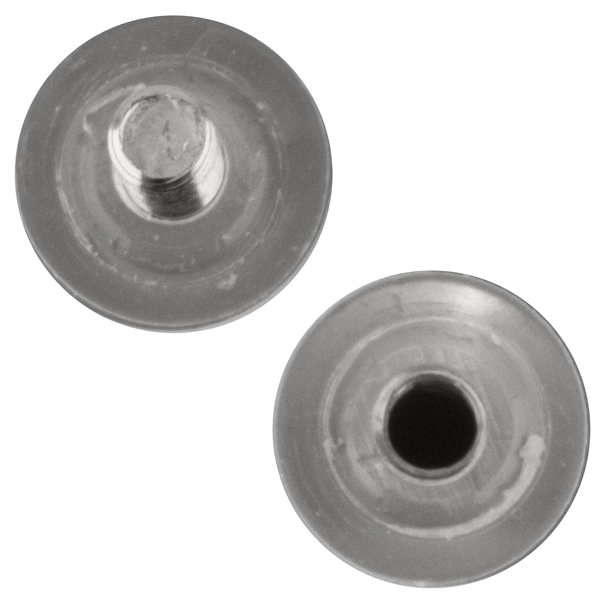CRL Chrome Finish Cylinder Style Back-to-Back Shower Door Knob with Plastic Sleeve - Durable Bathroom Hardware for Modern Showers & Glass Doors