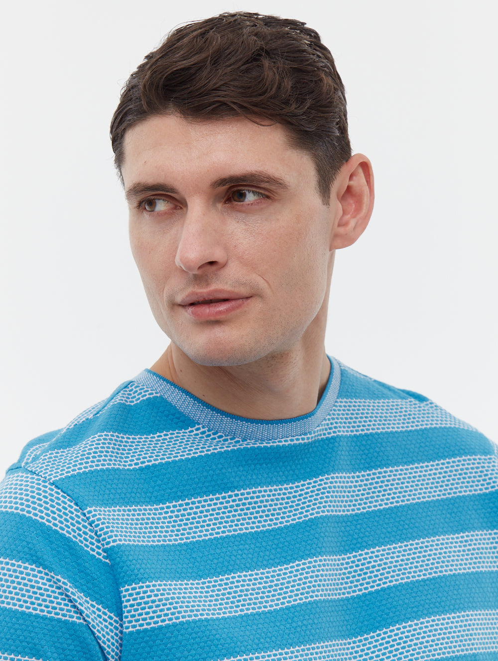 Pendari Block Stripe T-Shirt for Men - Casual Short Sleeve Cotton Tee - Perfect for Everyday Wear, Street Style & Summer Outfits