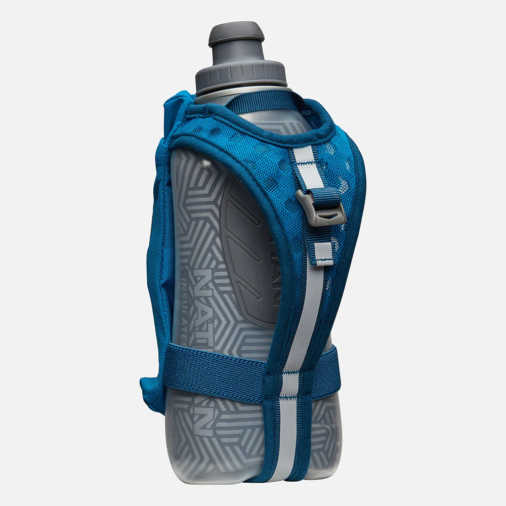 SpeedDraw 2 Insulated Stainless Steel Water Bottle 18oz - Leak Proof, Double Wall Vacuum Flask for Hot & Cold Drinks - Perfect for Gym, Hiking, Office & Travel (Deep Blue/Reflective Silver)