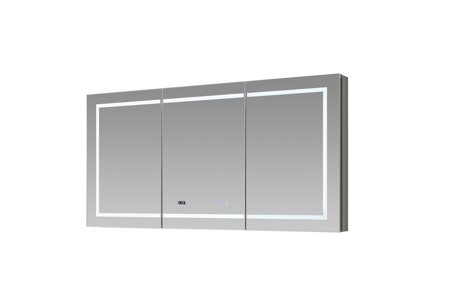 Aquadom Signature Royale 60x36 Inch LED Lighted Triple Door Bathroom Medicine Cabinet - Perfect for Modern Bathrooms, Vanities & Home Decor