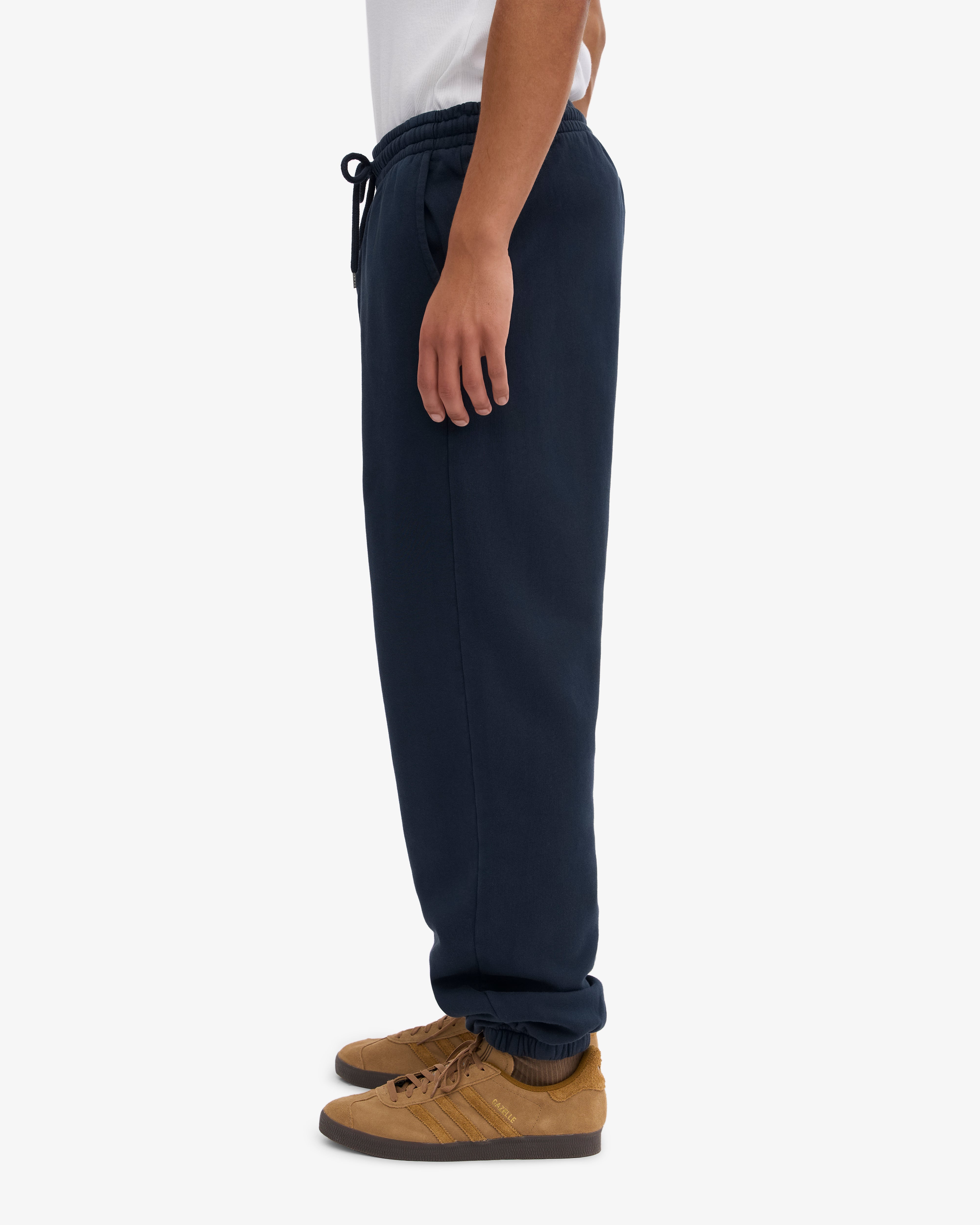 Premium Organic Cotton Sweatpants for Women & Men - Soft & Comfortable Navy Blue Joggers - Perfect for Yoga, Gym, Lounge & Casual Wear