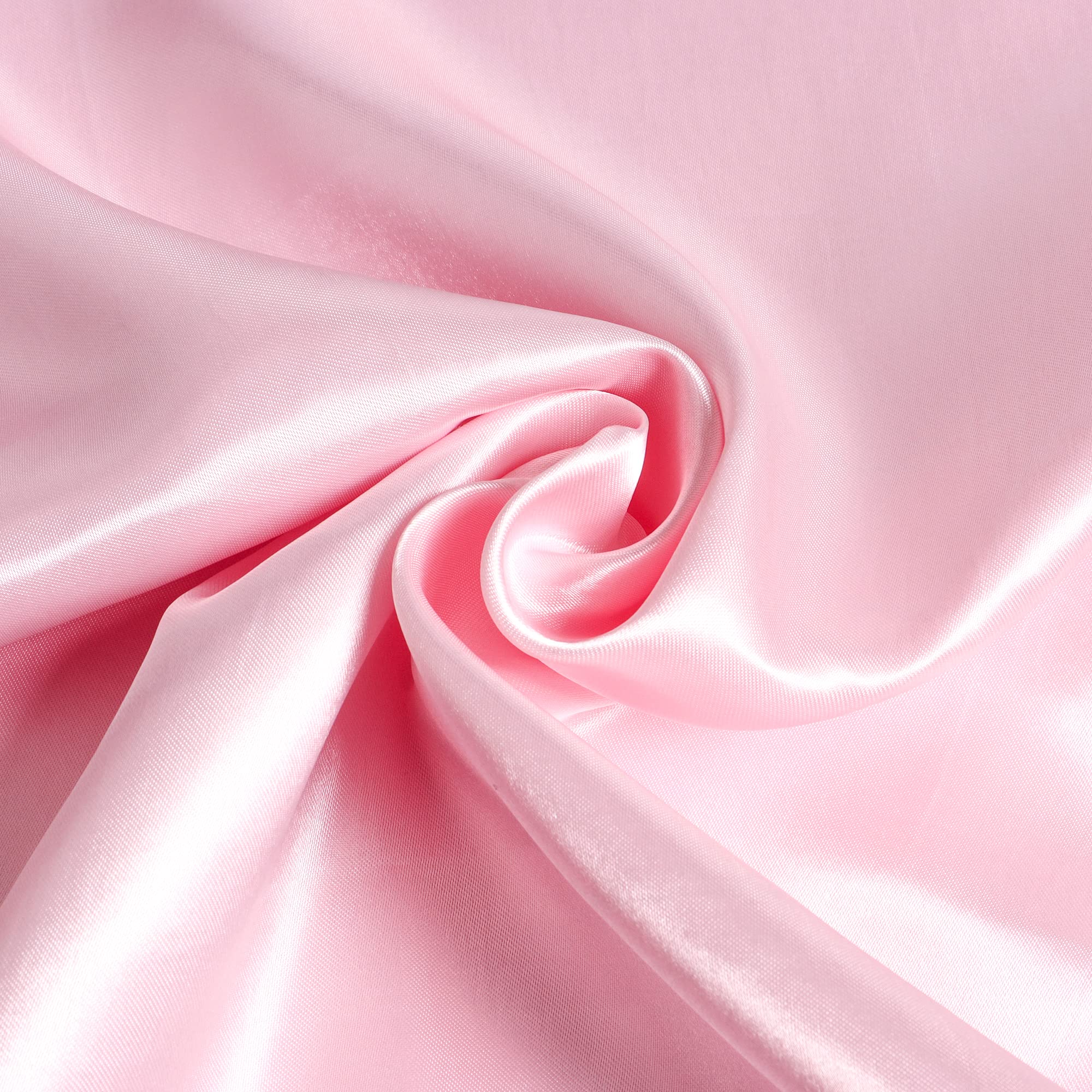 Luxury Satin Silk Pillowcase Set of 2 - Queen Size Soft Silky Pillow Covers for Hair & Skin Care with Envelope Closure (Pink) - Perfect for Beauty Sleep & Bedroom Decor