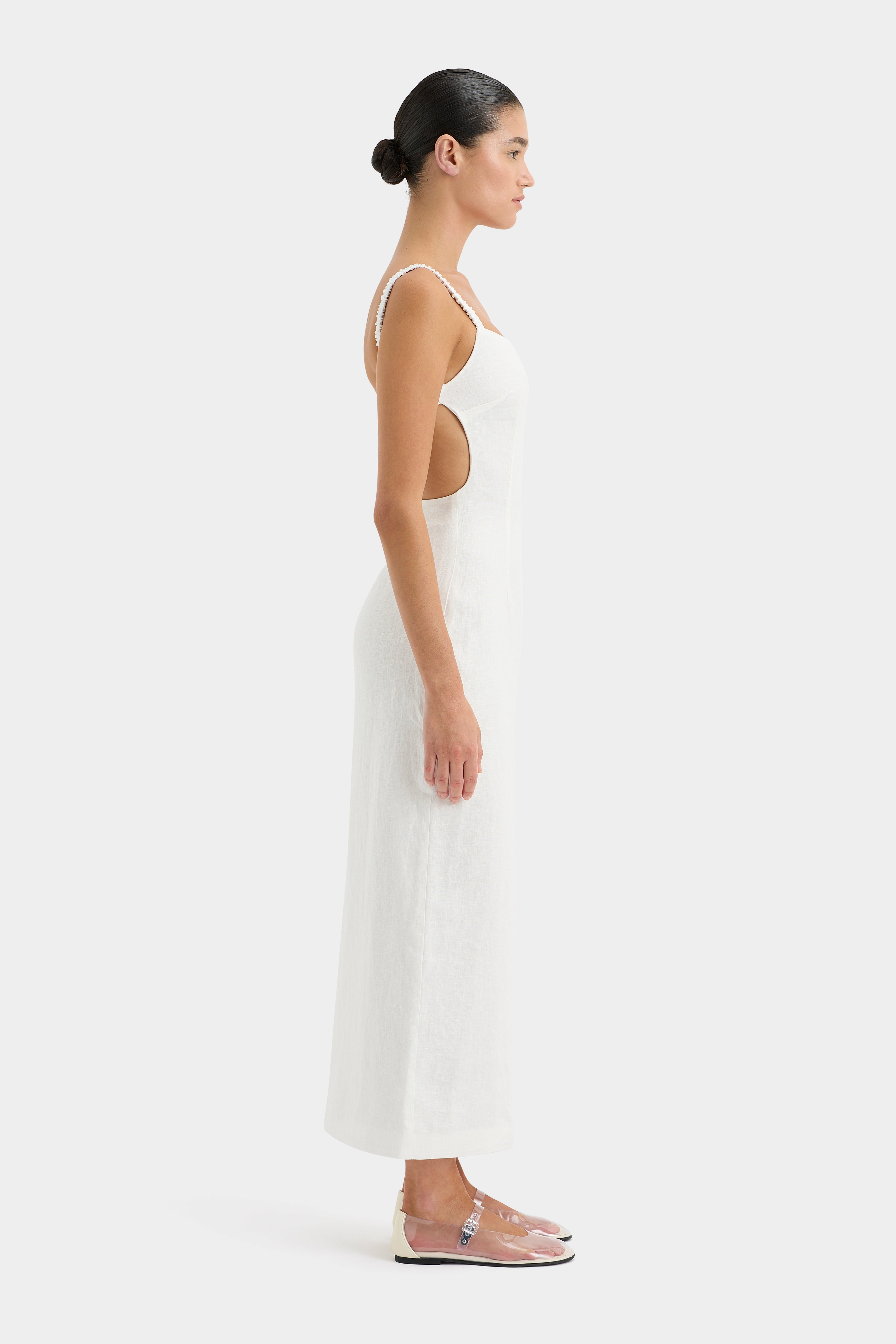 Primrose Ruched Midi Dress for Women - Flattering Bodycon Party & Cocktail Dress - Perfect for Weddings, Date Nights & Special Occasions