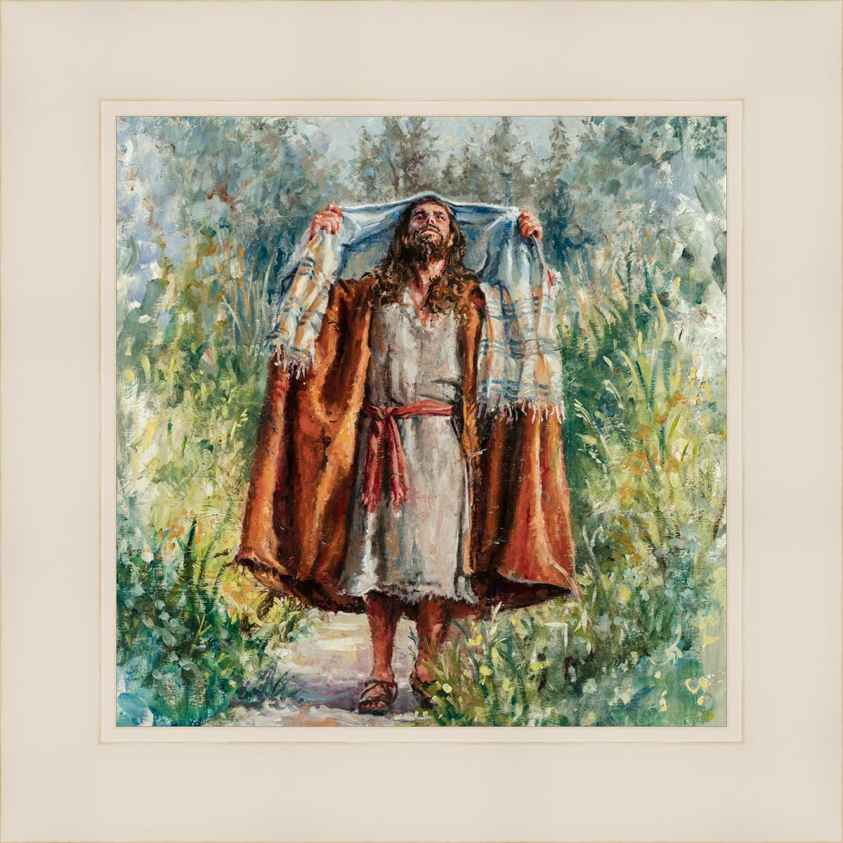 Jesus in the Wilderness - Religious Wall Art for Home & Church Decor - Inspirational Christian Gift for Prayer & Meditation Spaces