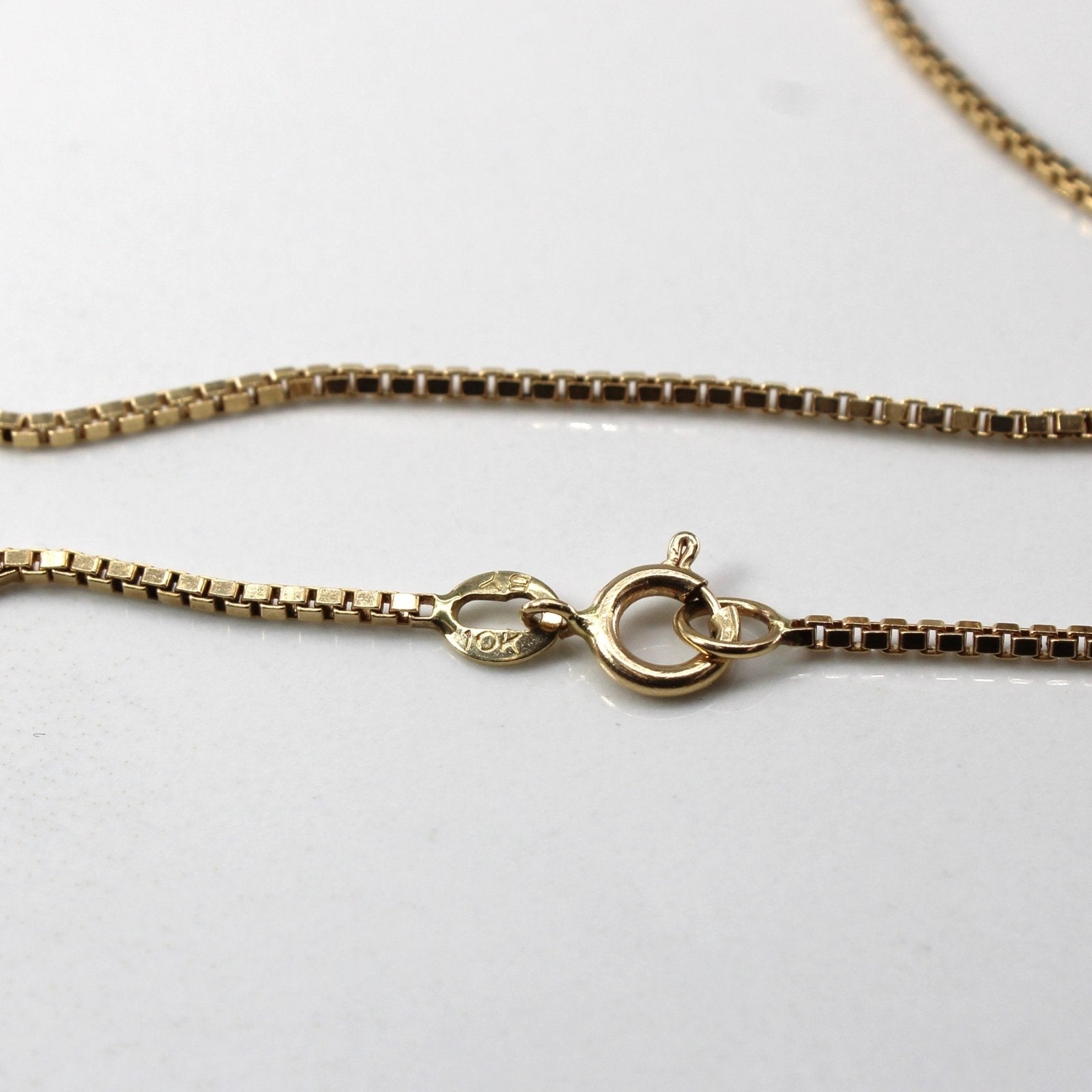 10K Yellow Gold Box Chain Necklace for Women - 22 Inches | Elegant & Durable Jewelry for Everyday Wear, Gifts & Special Occasions